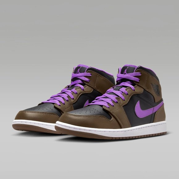 Air Jordan 1 Mid Men's Multicolor Sneakers - USA Size:11.5 - New in Box - Picture 8 of 11